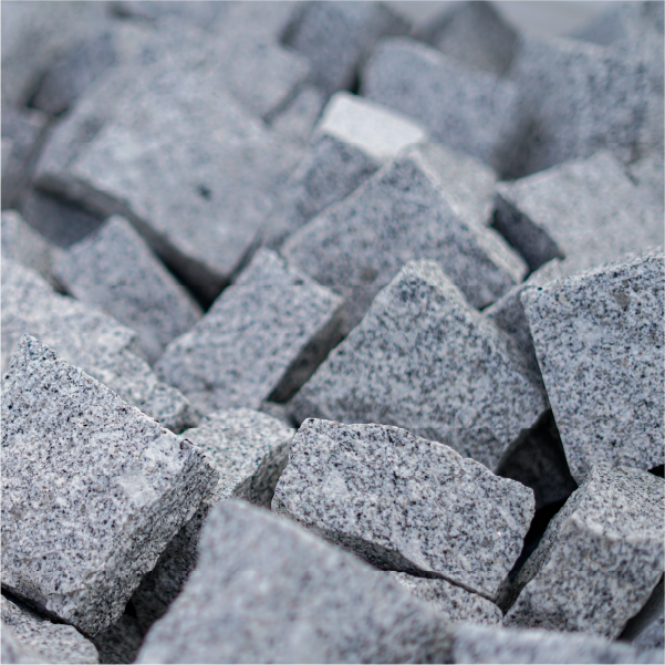 Pavé granit gris - Saint-Etienne Loire